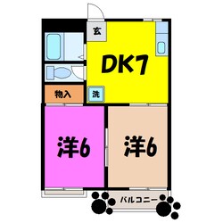 タキザワコーポ A/B棟（熊谷市広瀬）の物件間取画像